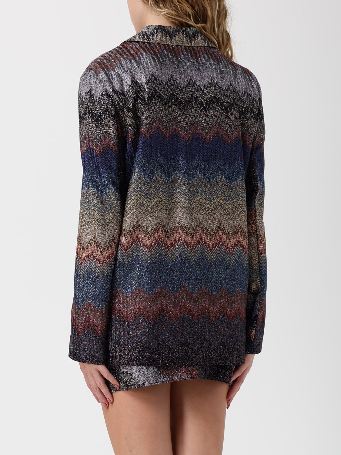 MISSONI JACKET: Blazer woman Missoni, Blue - Img 3