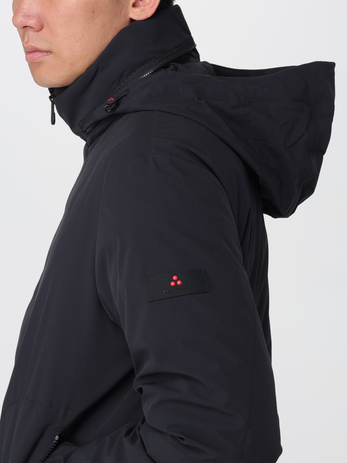 PEUTEREY 外套: 外套 男士 Peuterey, 黑色 - Img 4