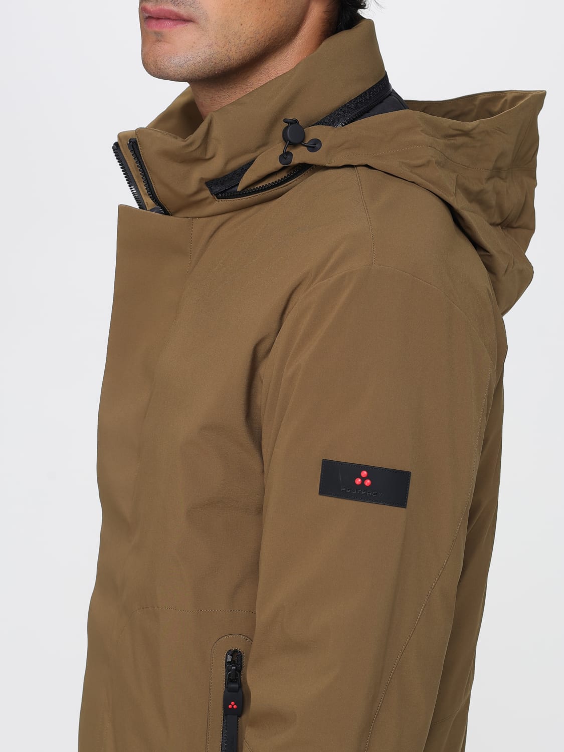 PEUTEREY 外套: 外套 男士 Peuterey, 棕色 - Img 4