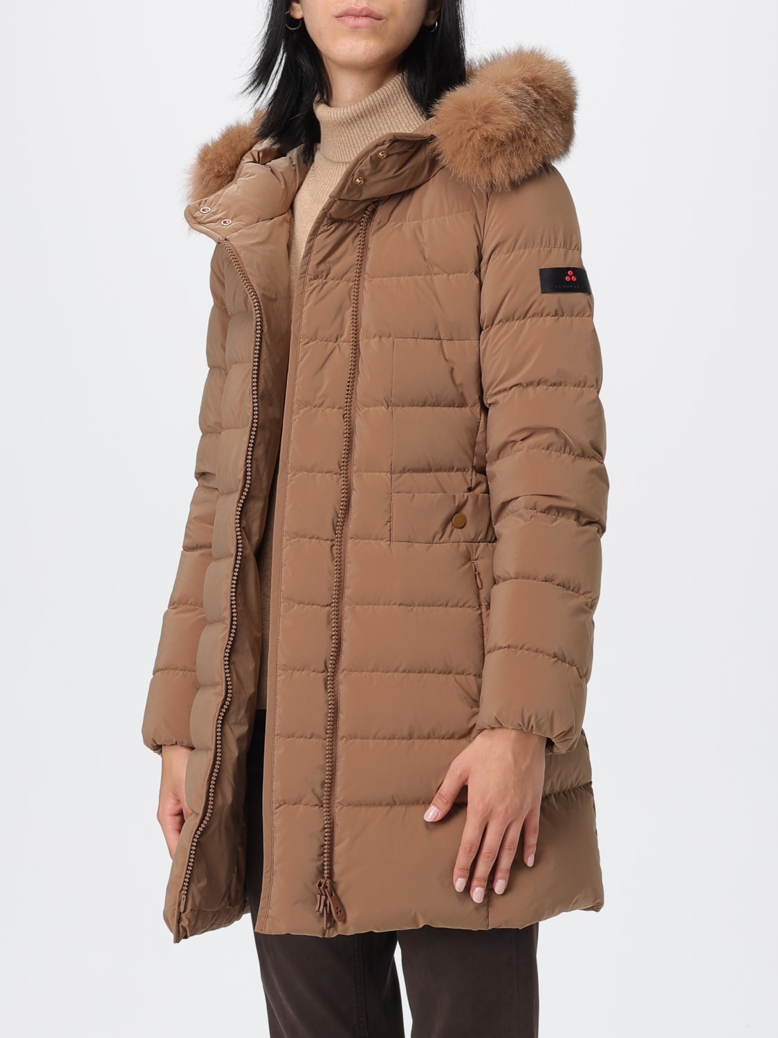 PEUTEREY 外套: 外套 女士 Peuterey, 棕色 - Img 3