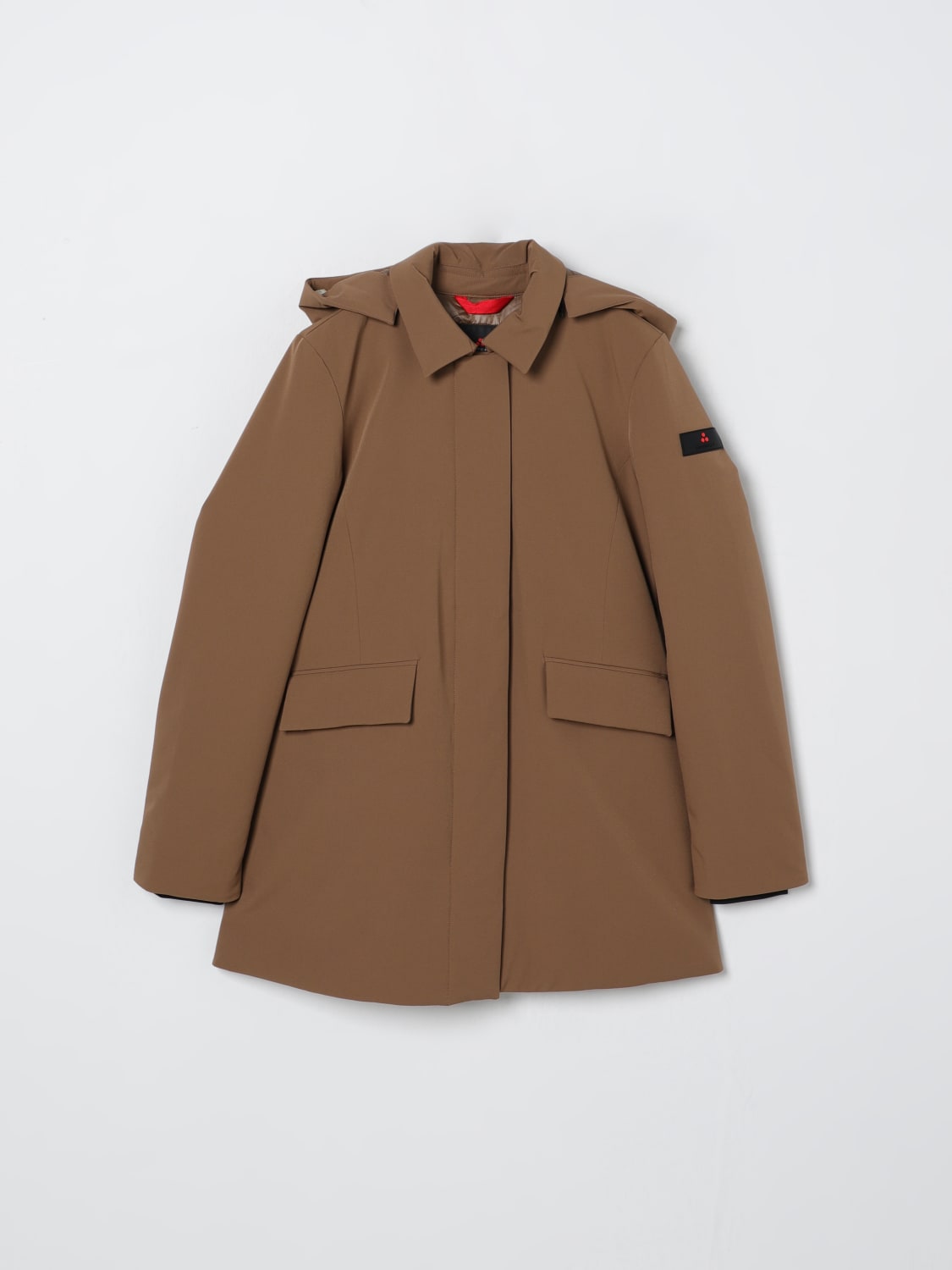 PEUTEREY CAPPOTTO: Parka Peuterey in nylon , Marrone - Img 1