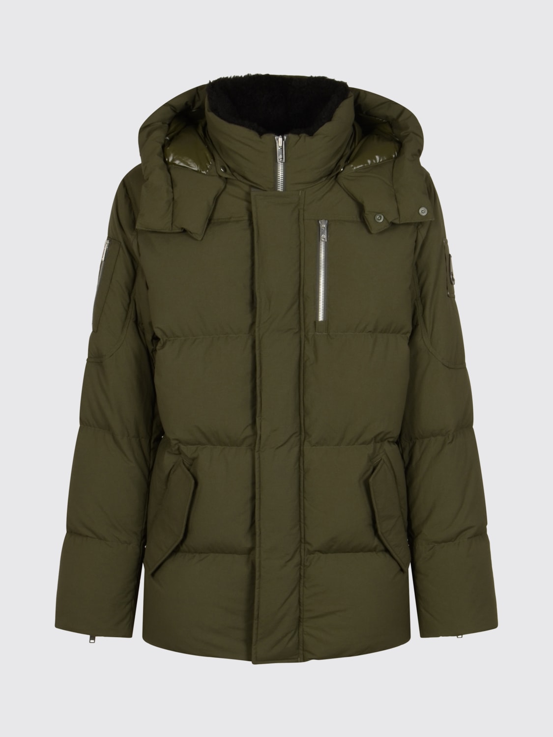 MOOSE KNUCKLES GIACCA: Piumino trapuntato Moose Knuckles in nylon riciclato, Verde - Img 1