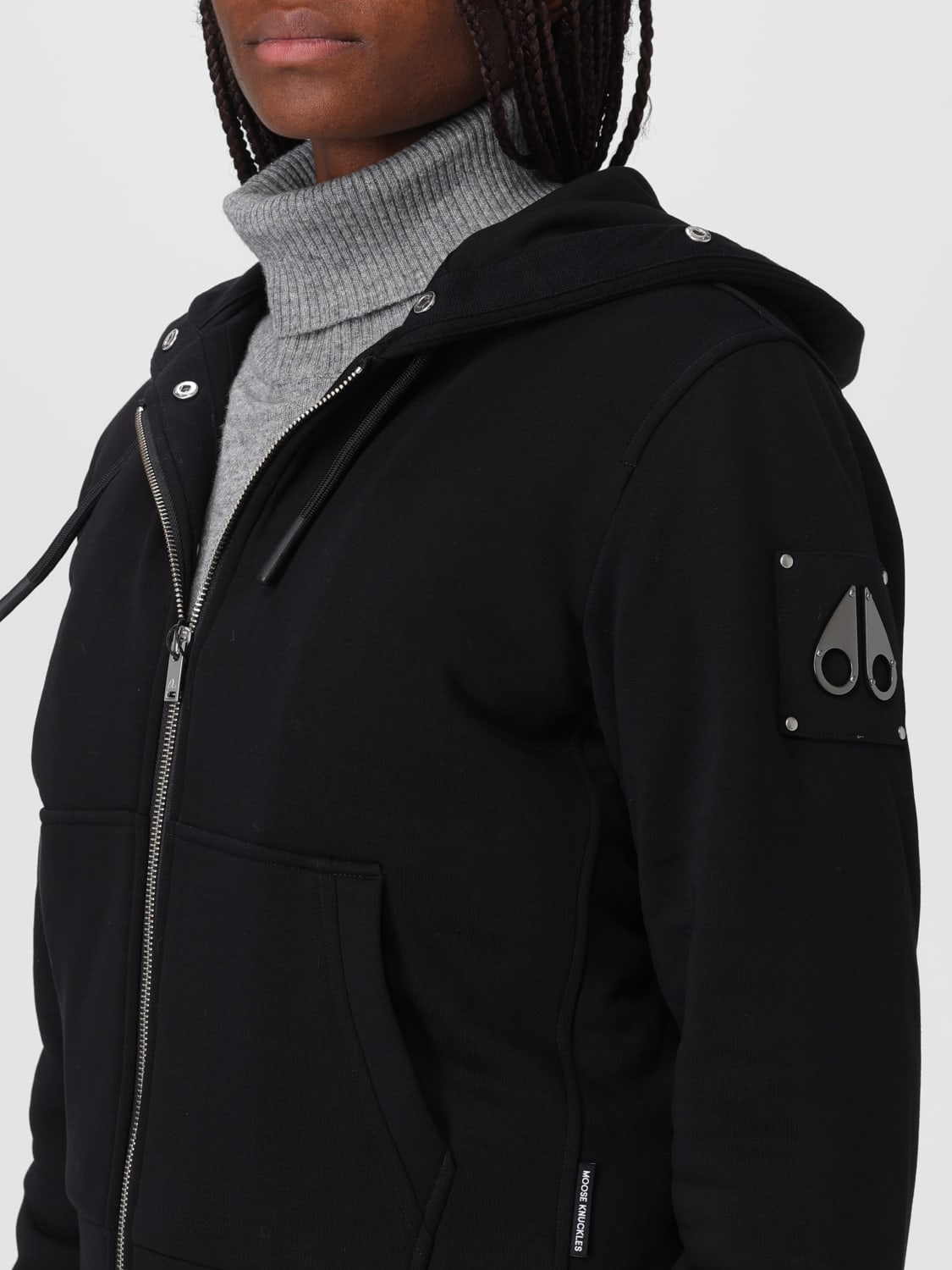 MOOSE KNUCKLES SWEATSHIRT: Jacket woman Moose Knuckles, Black 1 - Img 4