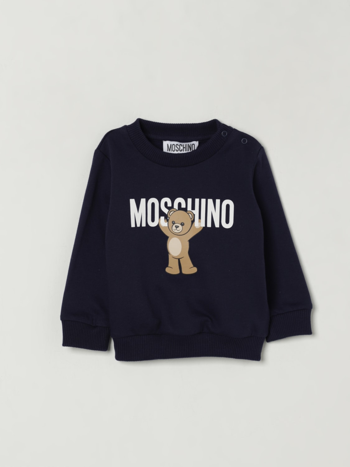 MOSCHINO SWEATER: Sweater kids Moschino, Navy - Img 1
