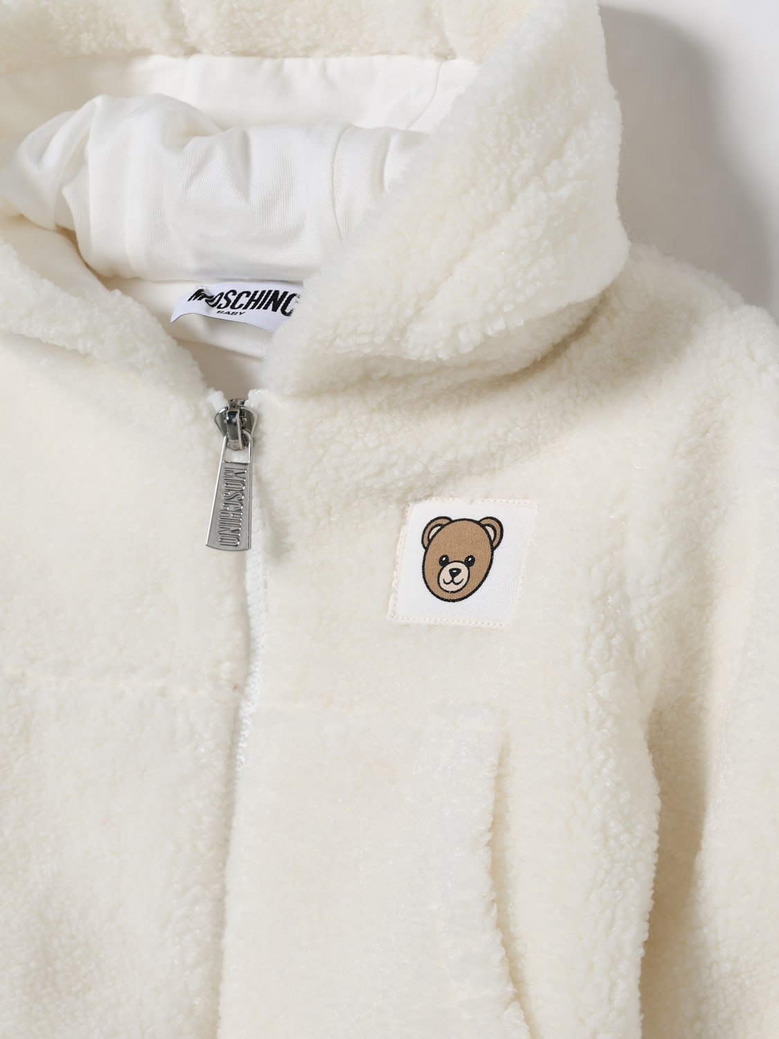 MOSCHINO JACKE: Jacke kinder Moschino, Yellow Cream - Img 3