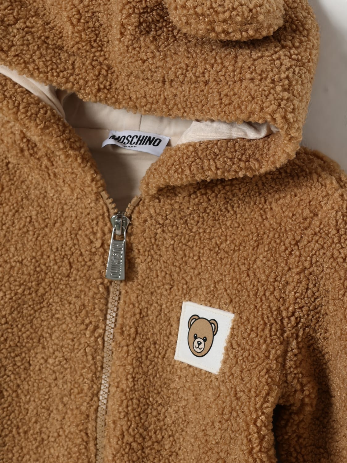 MOSCHINO OVERALL: Jacke kinder Moschino, Beige - Img 3