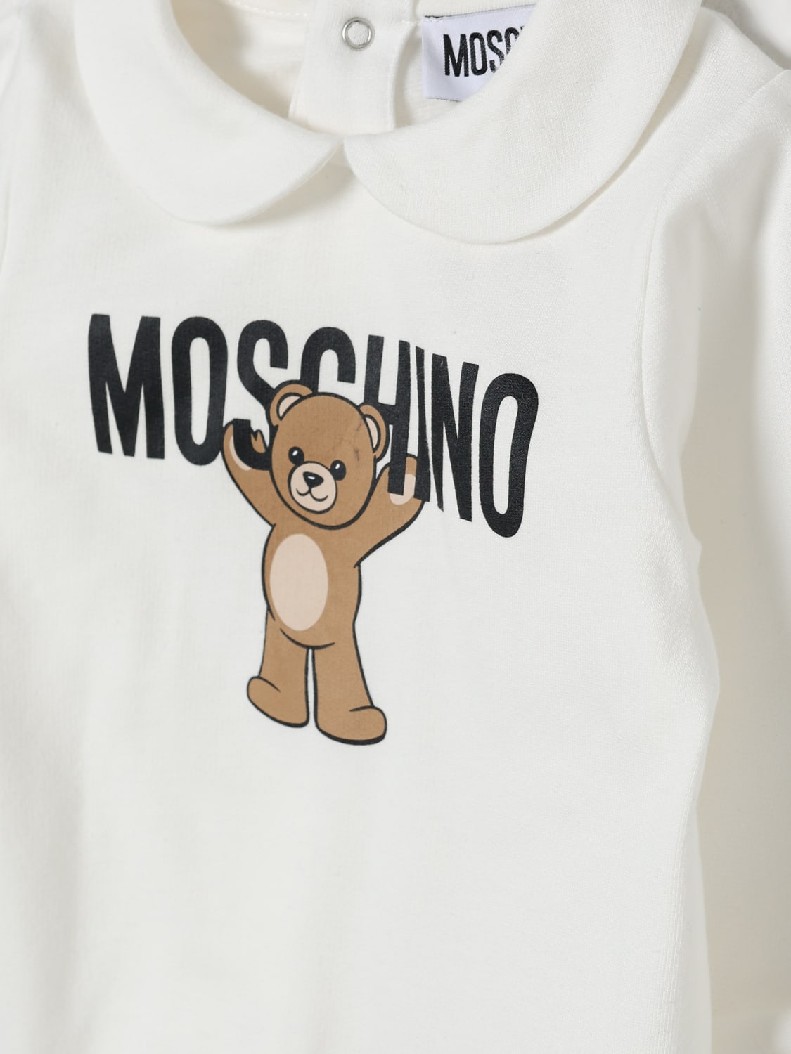 MOSCHINO TRACKSUIT: Romper kids Moschino, Yellow Cream - Img 3