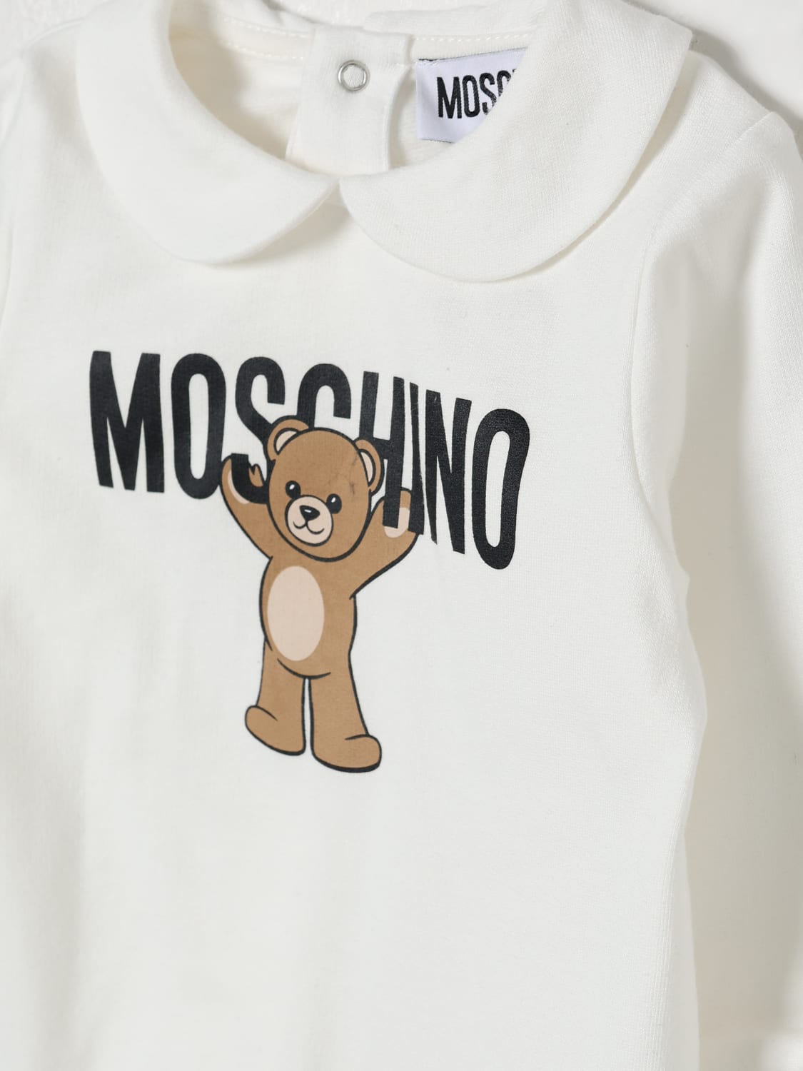 MOSCHINO TRACKSUIT: Romper kids Moschino, Yellow Cream - Img 3