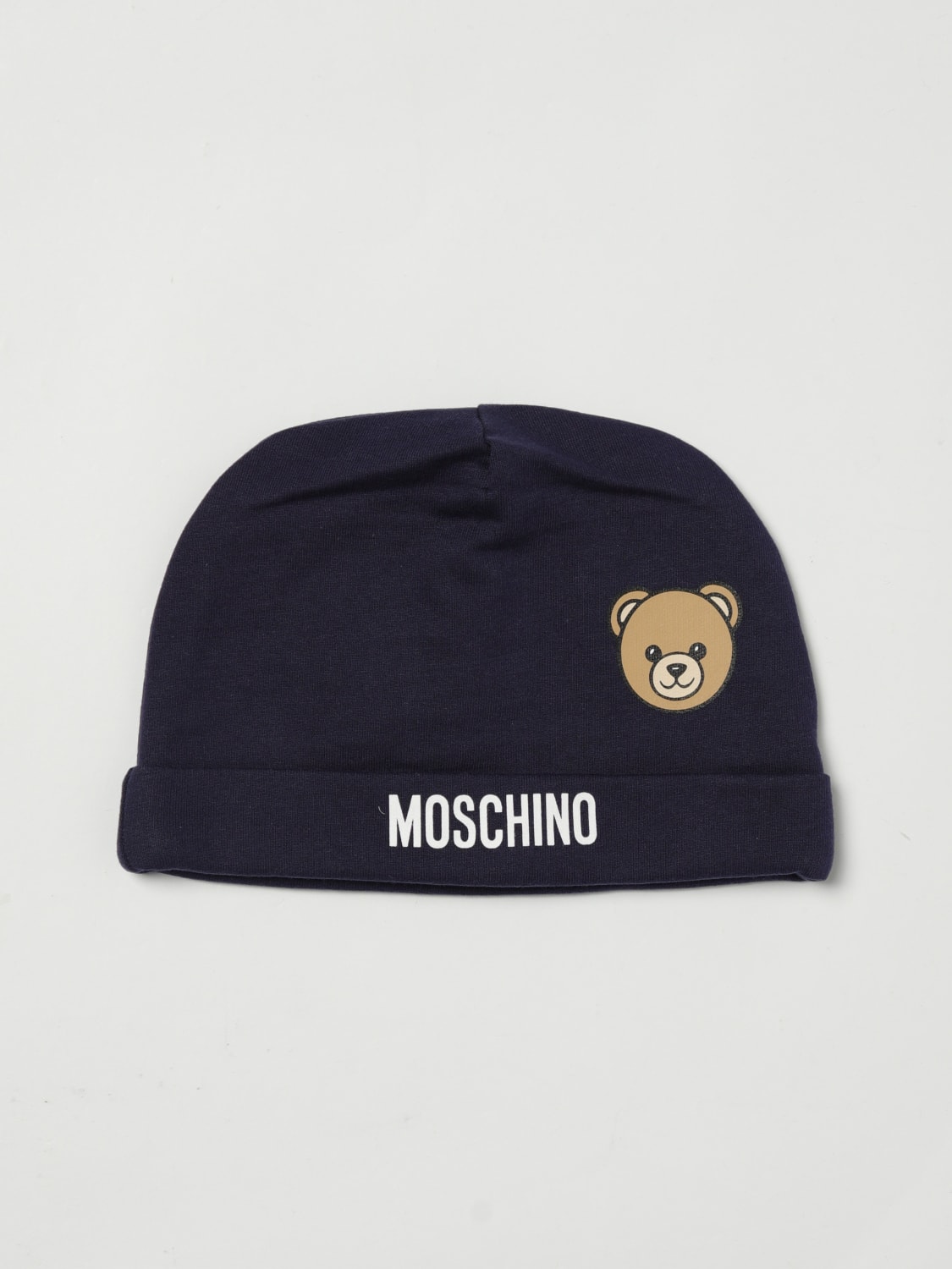 MOSCHINO HAT: Hat kids Moschino, Gnawed Blue - Img 1