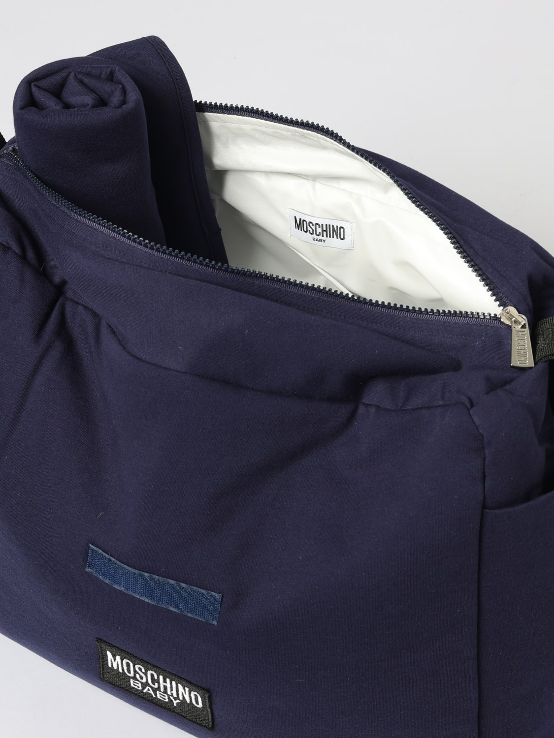 MOSCHINO BLANKET SET: Bag kids Moschino, Navy - Img 4