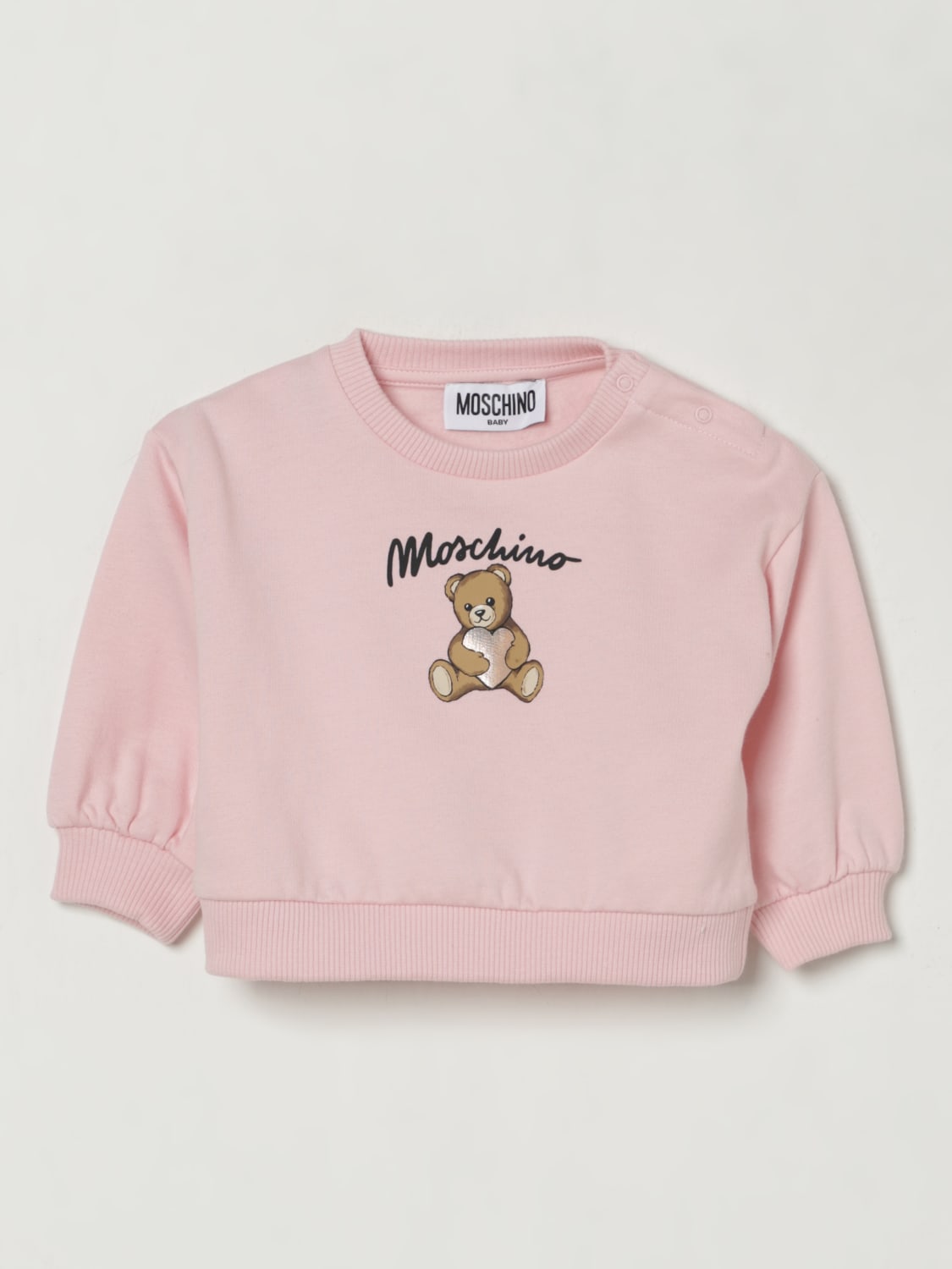 MOSCHINO SWEATER: Sweater kids Moschino, Pink - Img 1