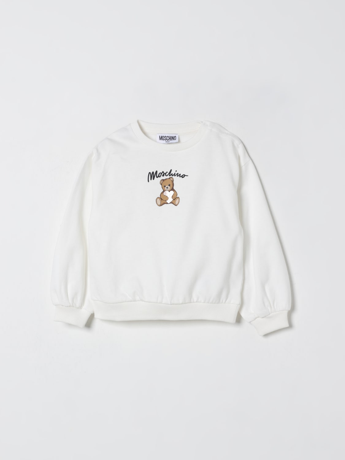 MOSCHINO SWEATER: Sweater kids Moschino, Yellow Cream - Img 1