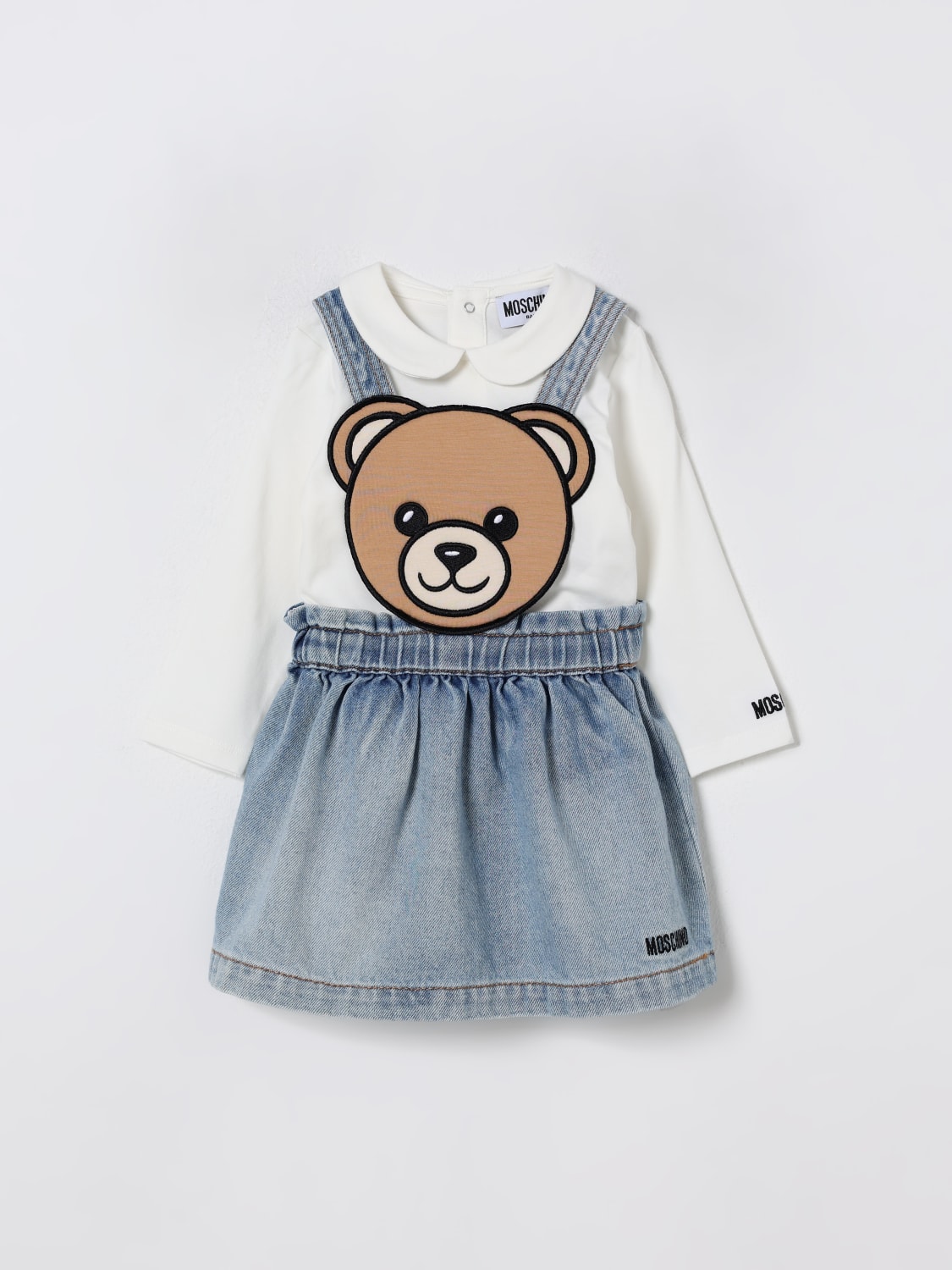 MOSCHINO JUMPSUIT: Jumpsuit kids Moschino, Denim - Img 1