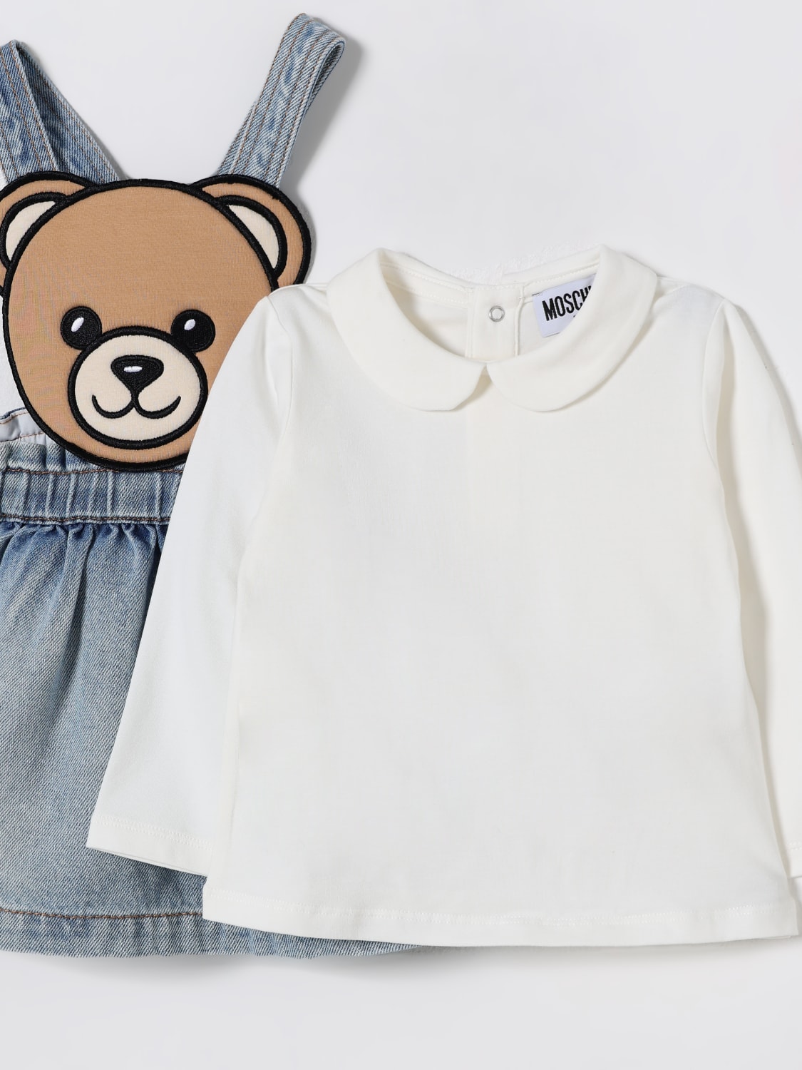 MOSCHINO JUMPSUIT: Jumpsuit kids Moschino, Denim - Img 3