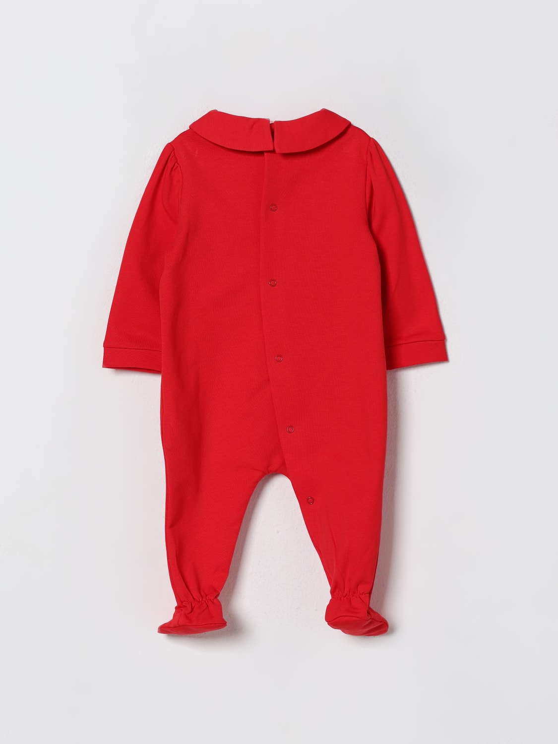 MOSCHINO TUTA: Tuta in cotone Teddy Moschino, Rosso - Img 2