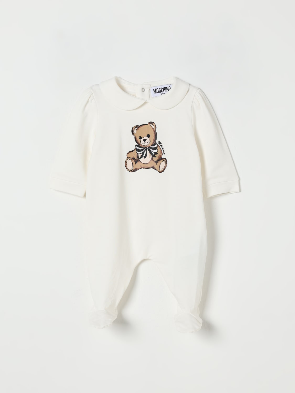 MOSCHINO TRACKSUIT: Romper kids Moschino, Yellow Cream - Img 1