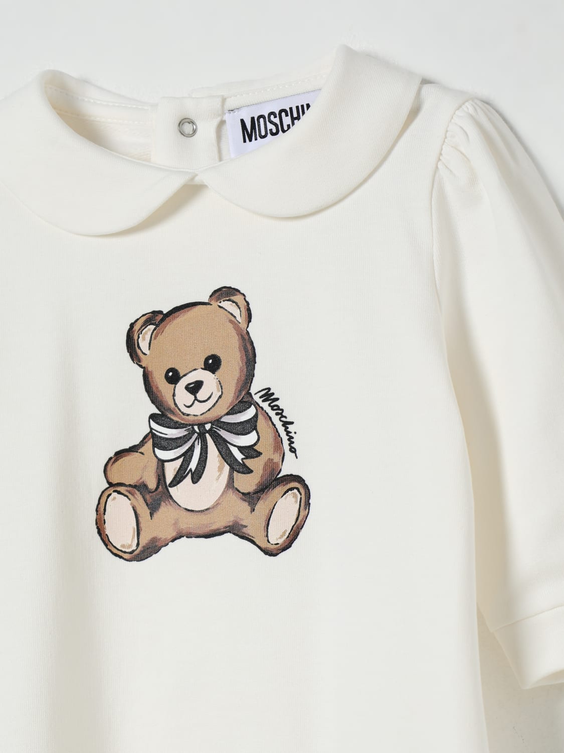MOSCHINO TRACKSUIT: Romper kids Moschino, Yellow Cream - Img 3
