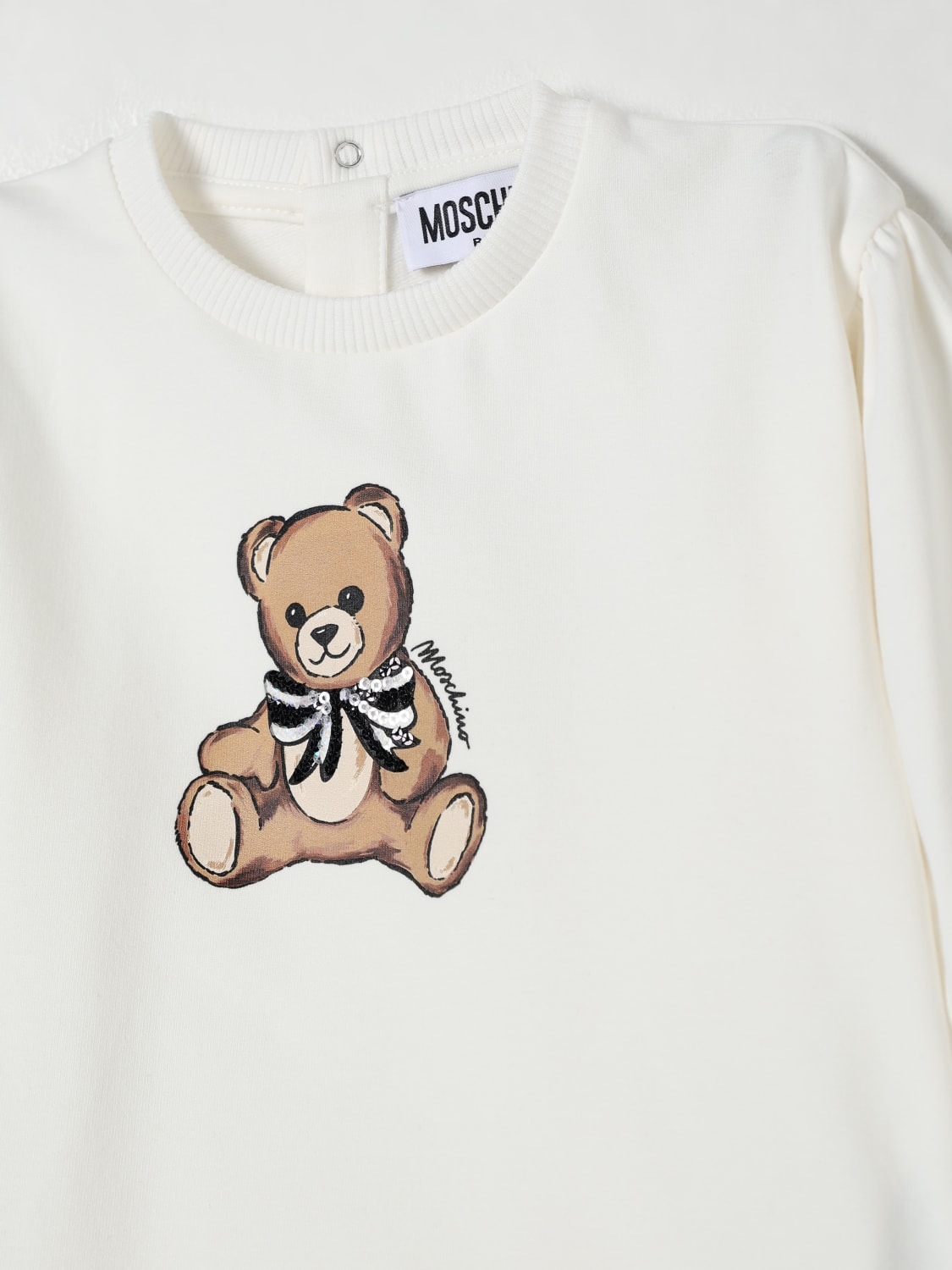 MOSCHINO ROMPER: Romper kids Moschino, White - Img 3