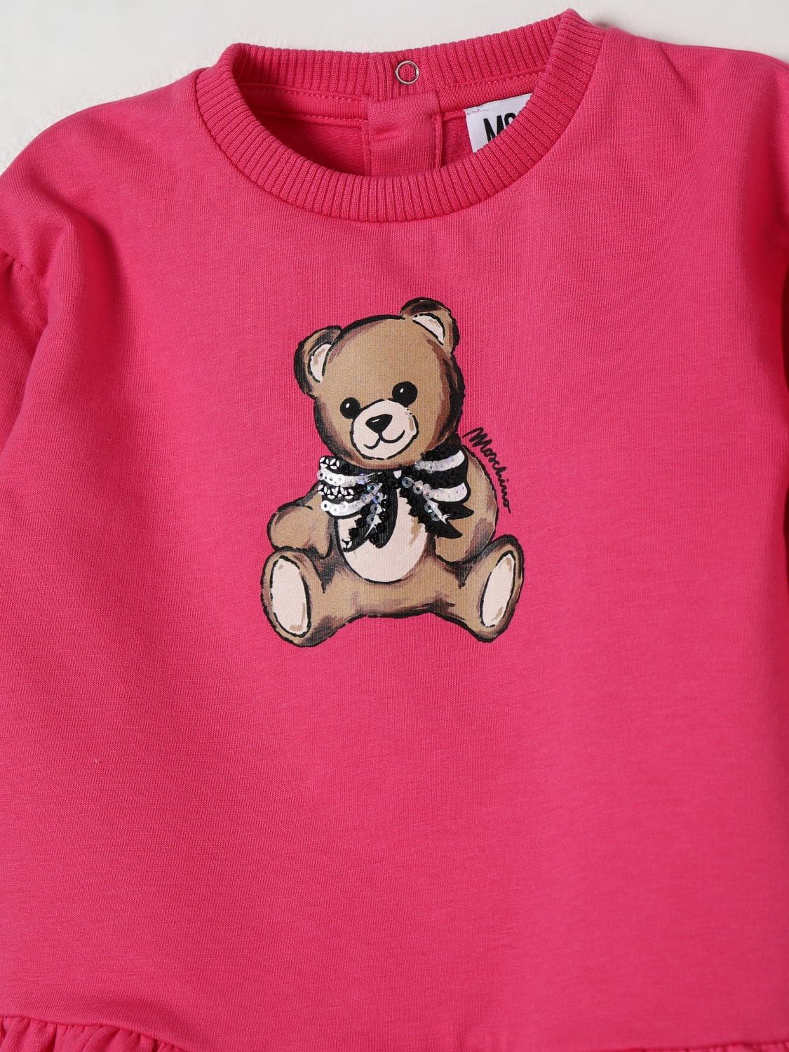 MOSCHINO ROMPER: Romper kids Moschino, Raspberry - Img 3