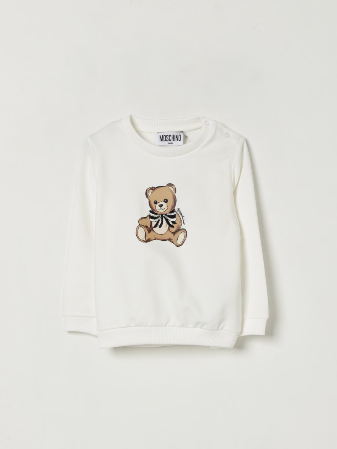 MOSCHINO SWEATER: Sweater kids Moschino, White - Img 1