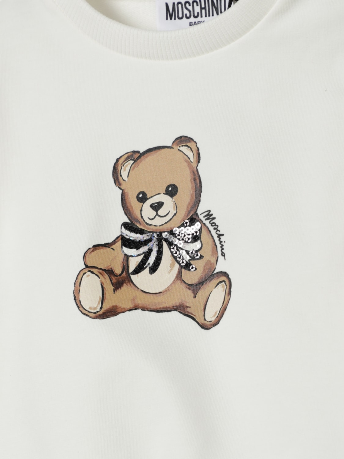 MOSCHINO SWEATER: Sweater kids Moschino, White - Img 3