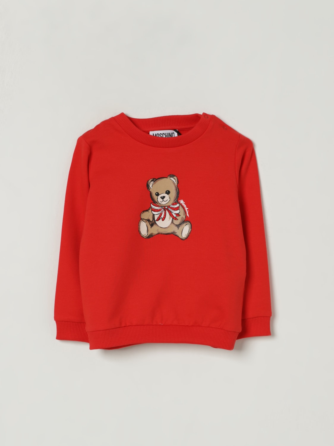 MOSCHINO SWEATER: Sweater kids Moschino, Red - Img 1