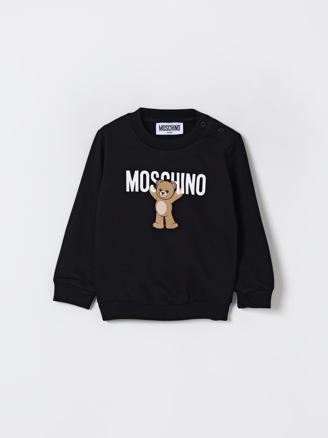 MOSCHINO PULLOVER: Pullover kinder Moschino, Schwarz - Img 1