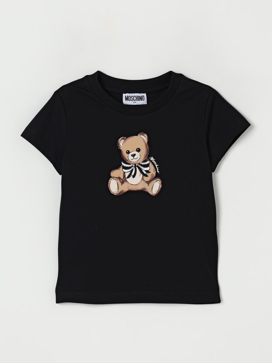 MOSCHINO T-SHIRT: T-shirt kids Moschino, Black - Img 1