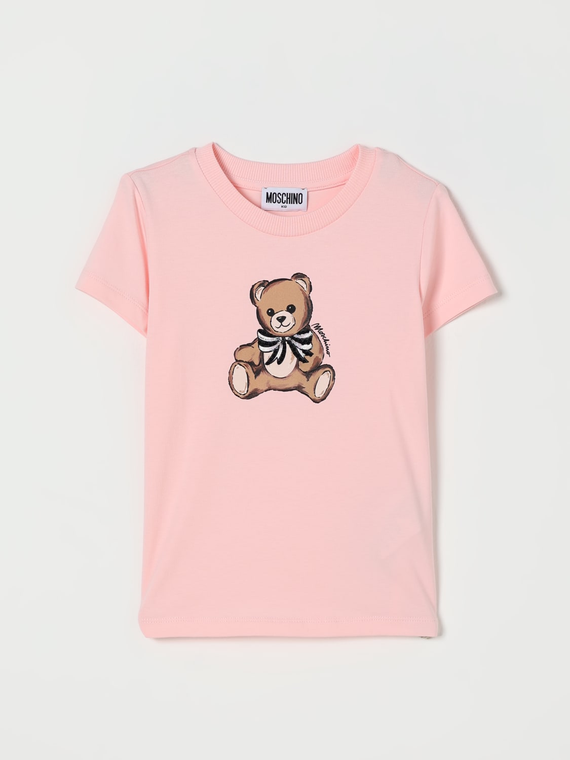 MOSCHINO T-SHIRT: T-shirt kids Moschino, Pink - Img 1