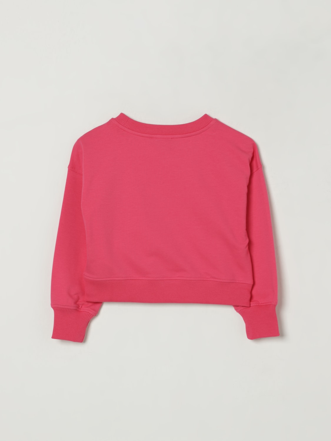 MOSCHINO MAGLIA: Felpa Moschino in cotone con logo , Lampone - Img 2