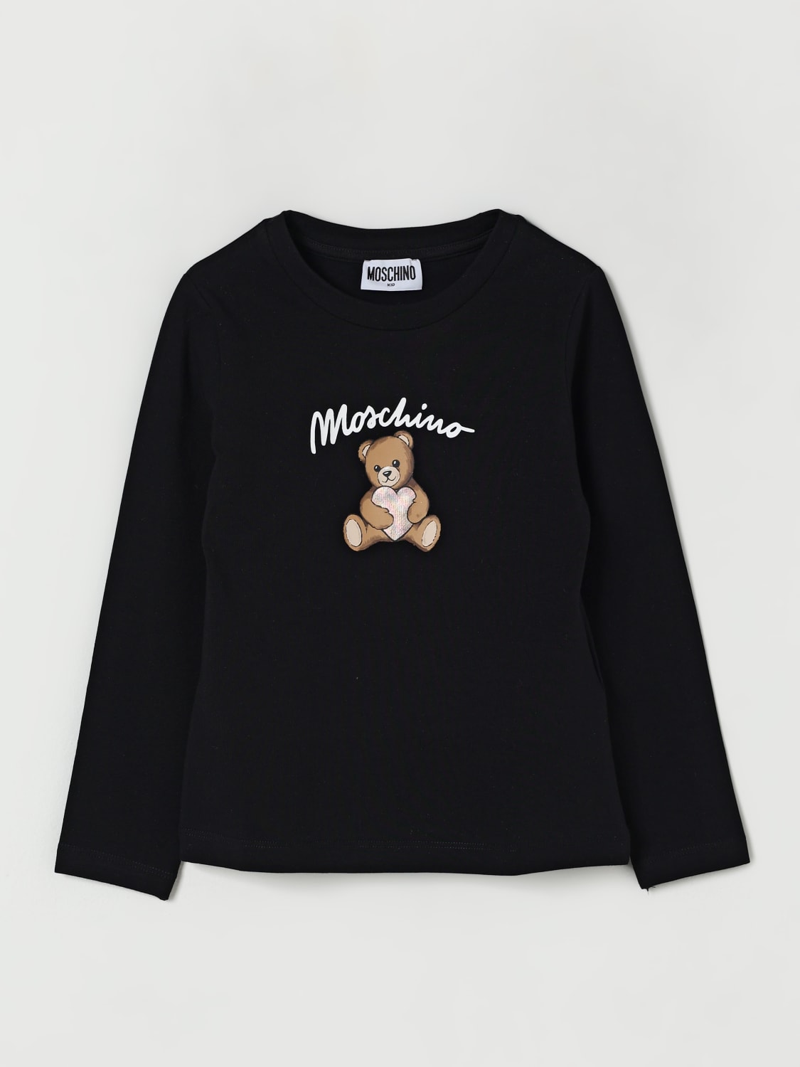 MOSCHINO T-SHIRT: T-shirt kids Moschino, Black - Img 1