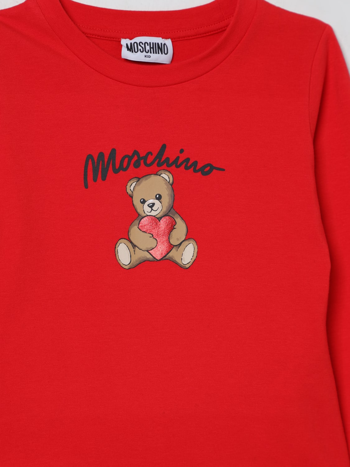 MOSCHINO T-SHIRT: T-shirt kids Moschino, Red - Img 3