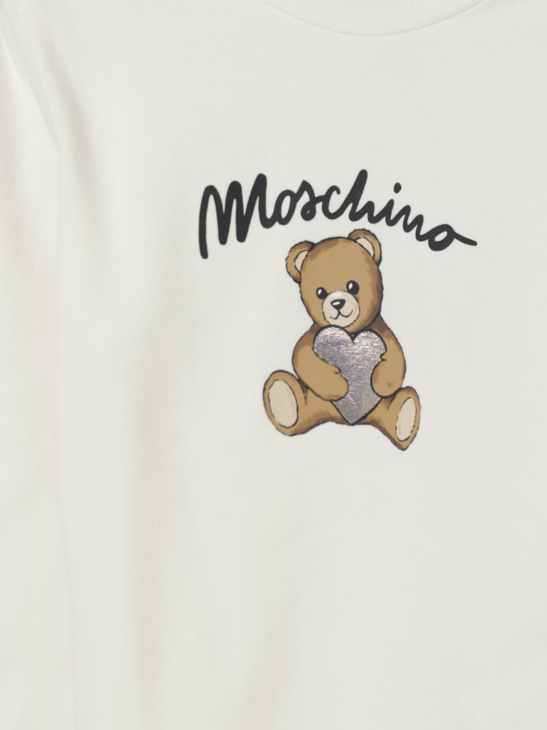 MOSCHINO CAMISETA: Camisetas niños Moschino, Nata - Img 3
