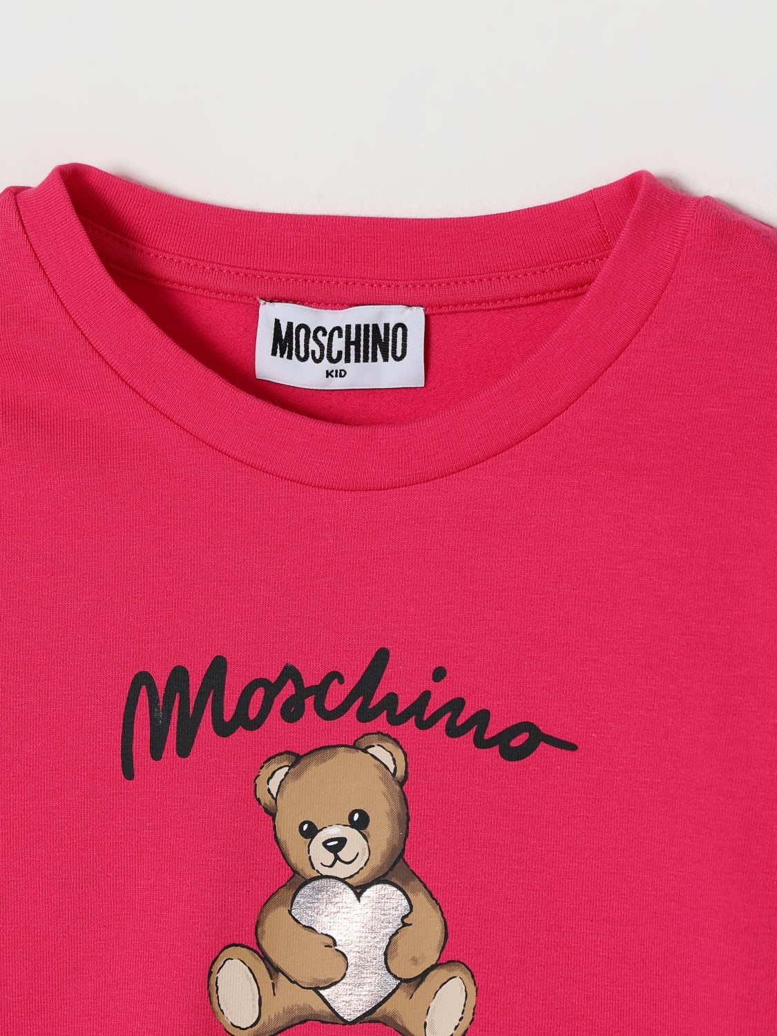 MOSCHINO T-SHIRT: T-shirt kids Moschino, Raspberry - Img 3