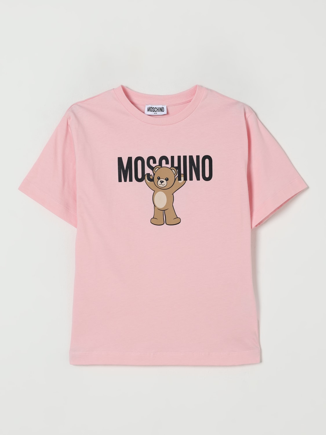 MOSCHINO T-SHIRT: T-shirt enfant Moschino, Rose - Img 1