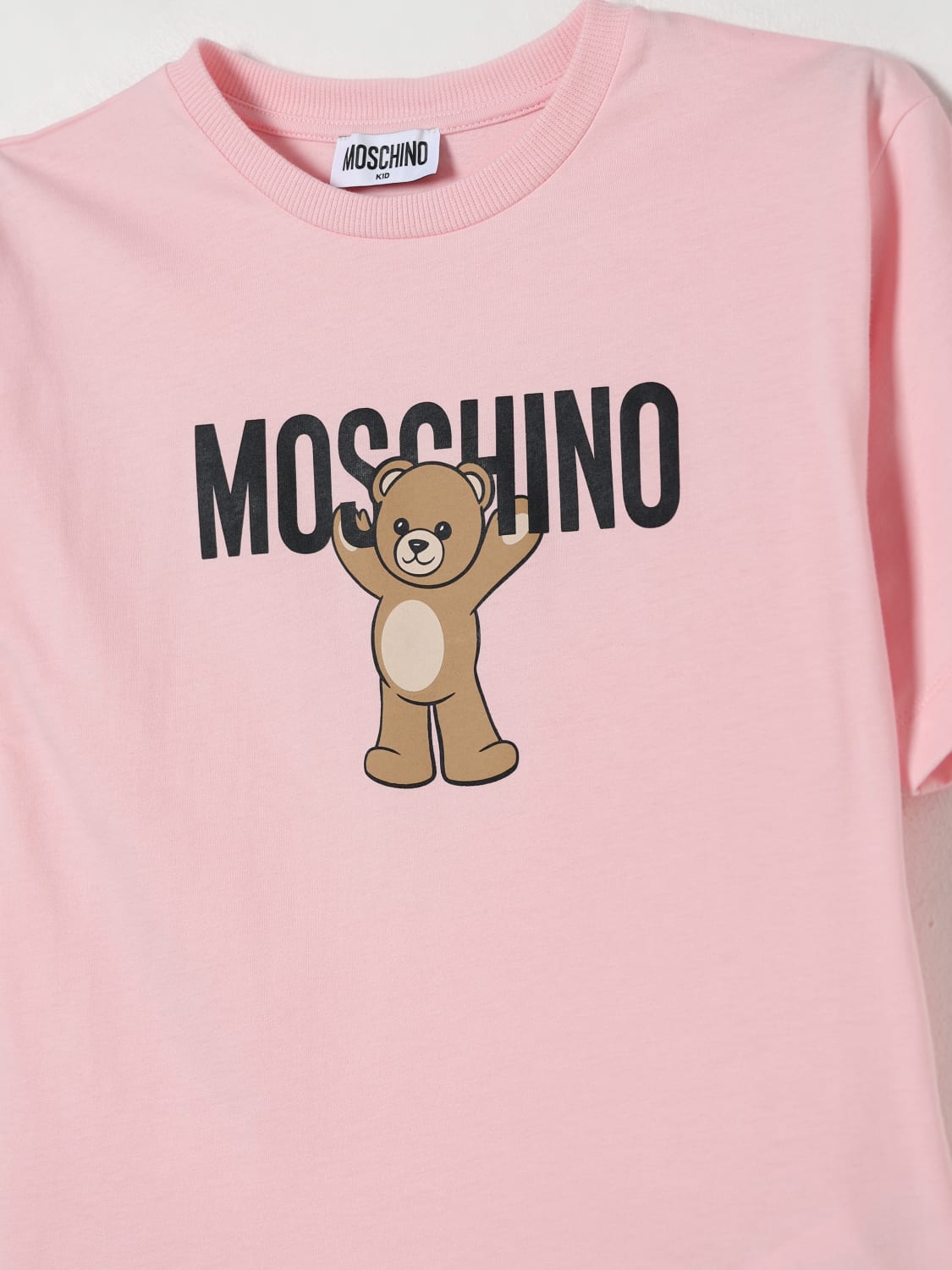 MOSCHINO T-SHIRT: T-shirt enfant Moschino, Rose - Img 3