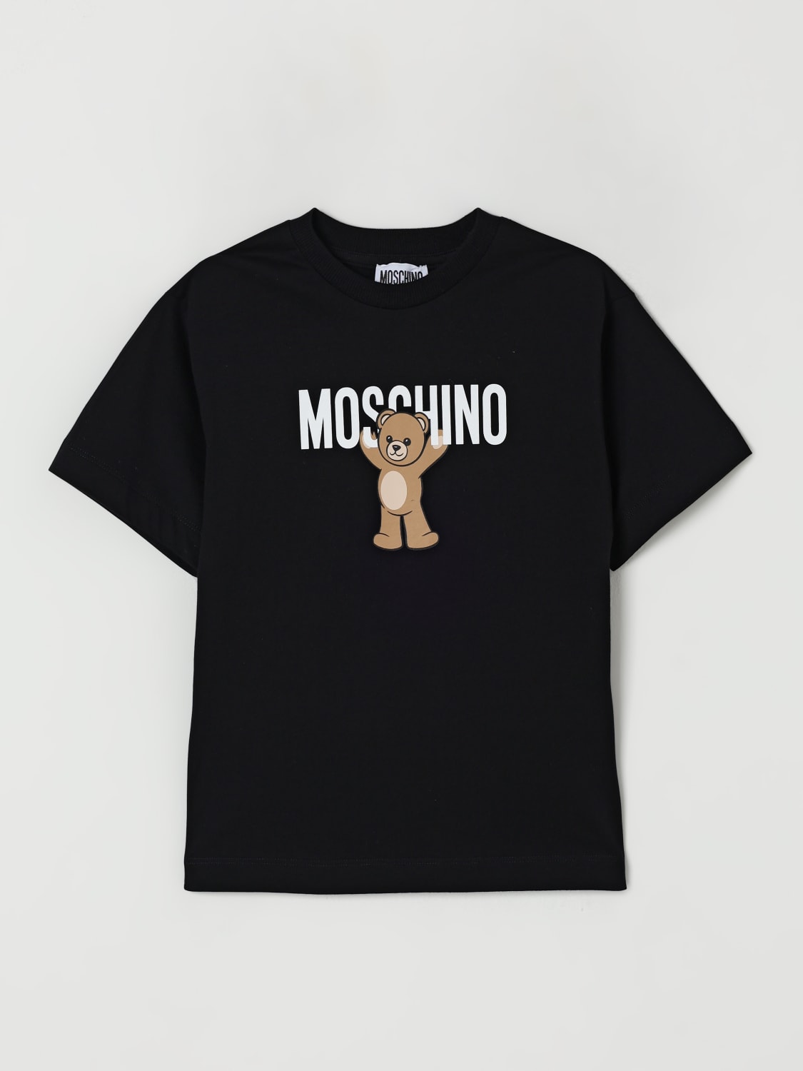 MOSCHINO T-SHIRT: T-shirt kinder Moschino, Schwarz - Img 1