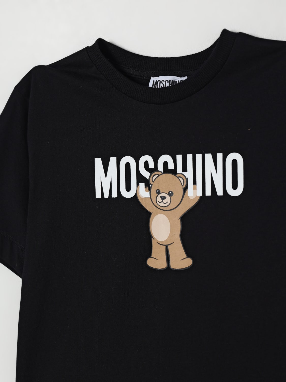 MOSCHINO T-SHIRT: T-shirt kinder Moschino, Schwarz - Img 3