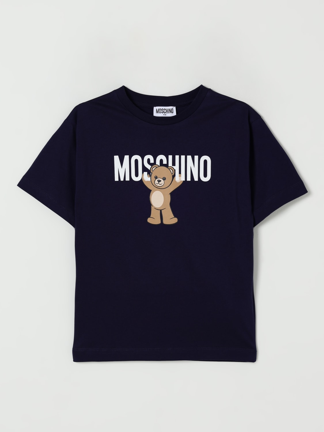 MOSCHINO T-SHIRT: T-shirt kids Moschino, Navy - Img 1