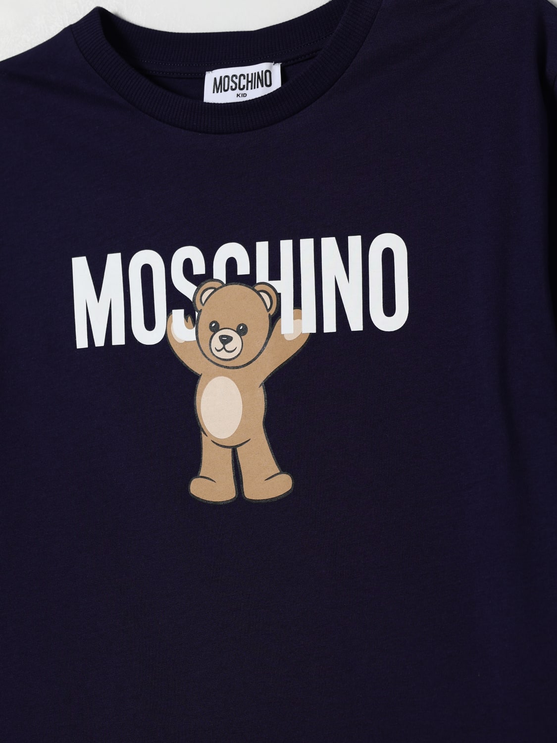 MOSCHINO T-SHIRT: T-shirt kids Moschino, Navy - Img 3