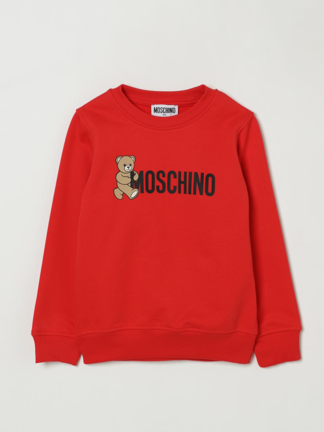 MOSCHINO SWEATER: Sweater kids Moschino, Red - Img 1