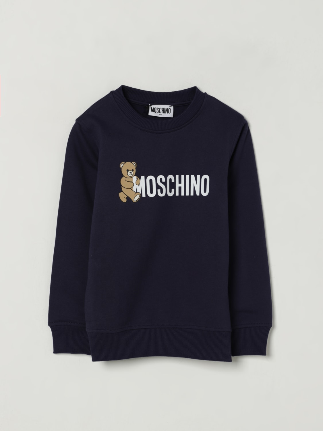 MOSCHINO SWEATER: Sweater kids Moschino, Navy - Img 1