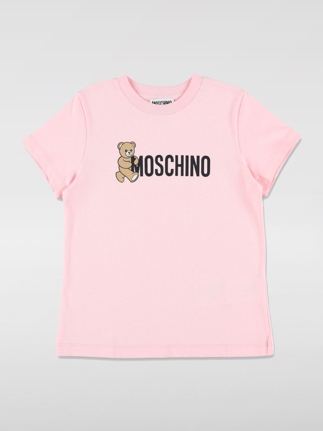 MOSCHINO T-SHIRT: T-shirt kids Moschino, Pink - Img 1