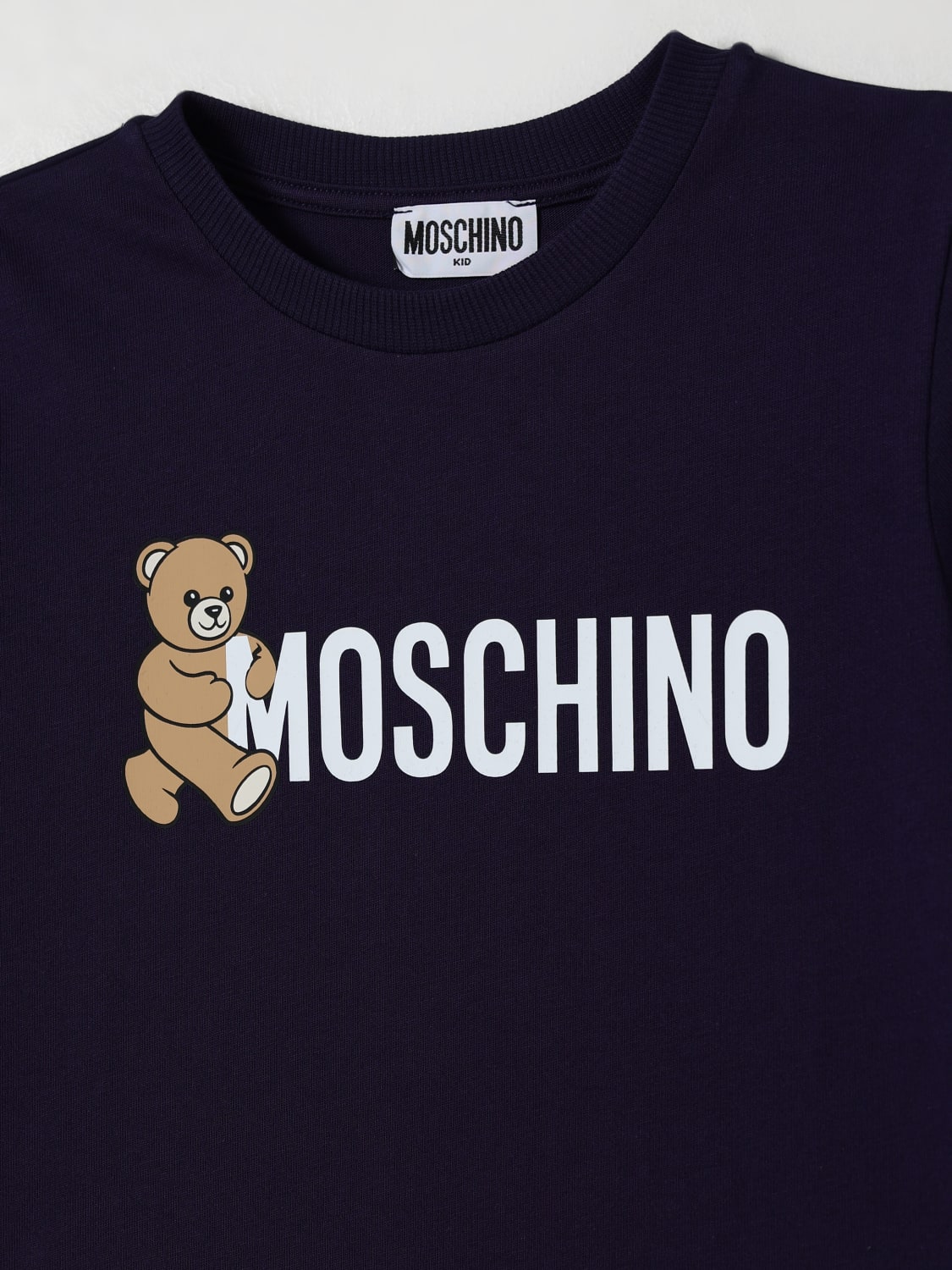 MOSCHINO T-SHIRT: T-shirt kids Moschino, Navy - Img 3