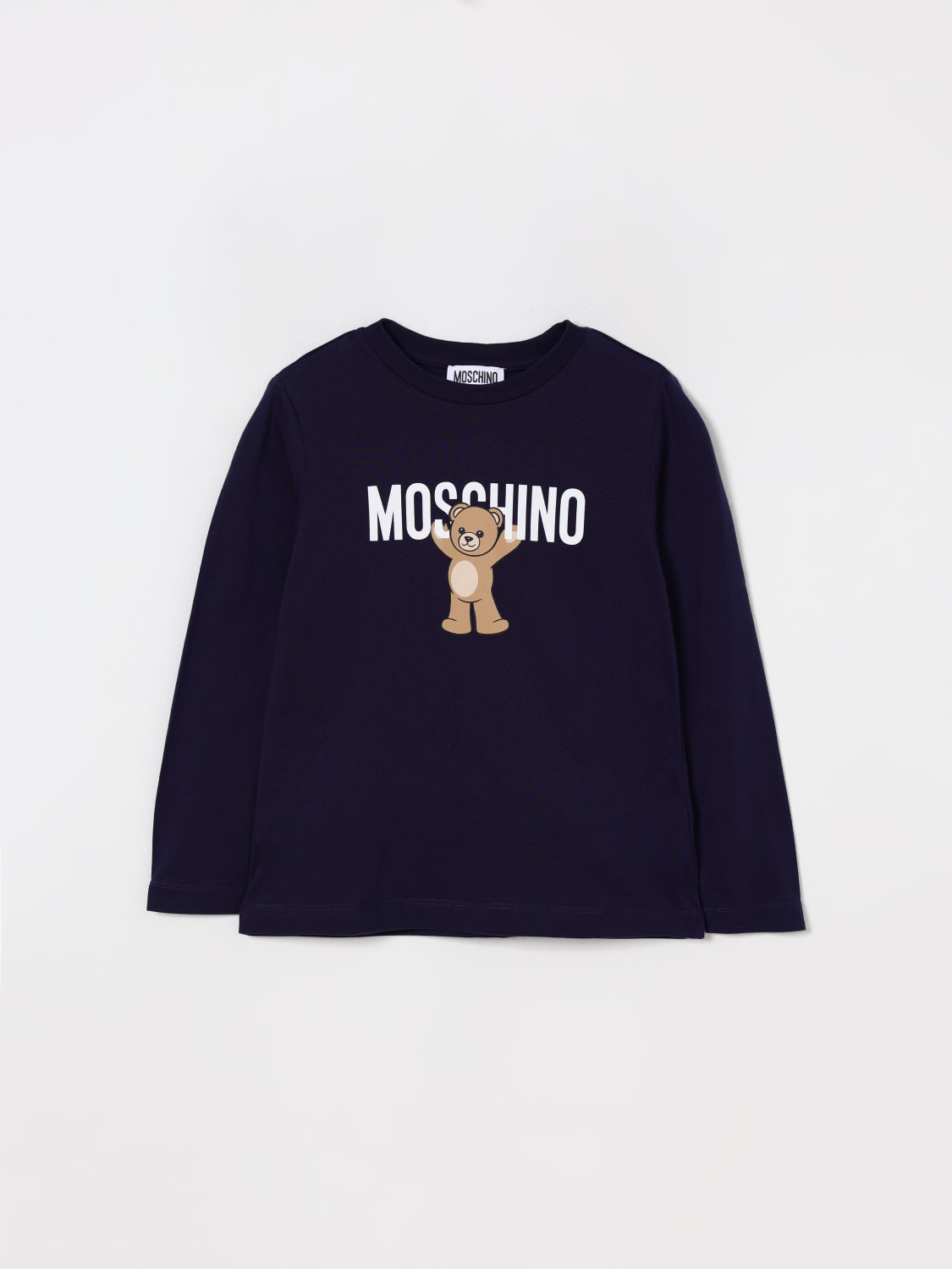 MOSCHINO T-SHIRT: T-shirt kids Moschino, Blue - Img 1