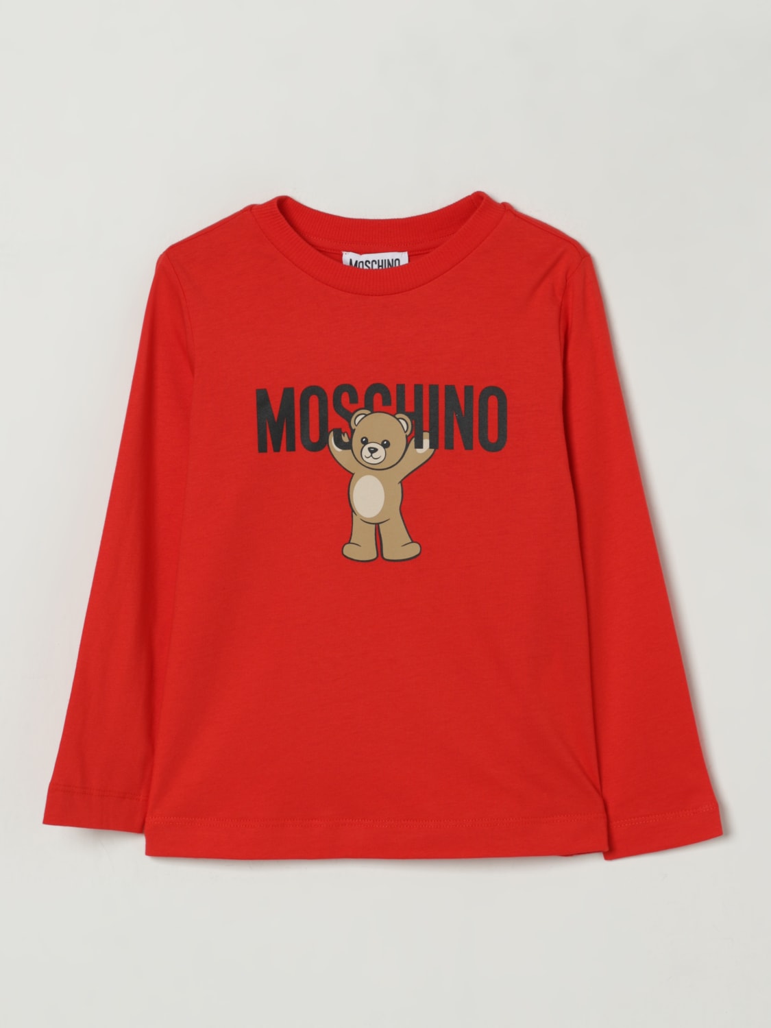 MOSCHINO T-SHIRT: T-shirt kinder Moschino, Rot - Img 1