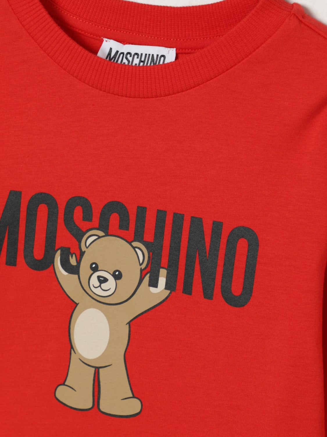 MOSCHINO T-SHIRT: T-shirt kinder Moschino, Rot - Img 3