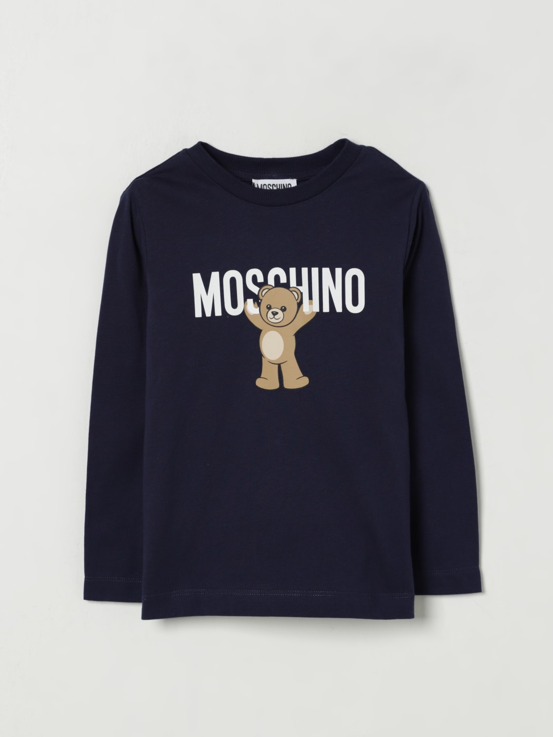 MOSCHINO T-SHIRT: T-shirt kinder Moschino, Navy - Img 1
