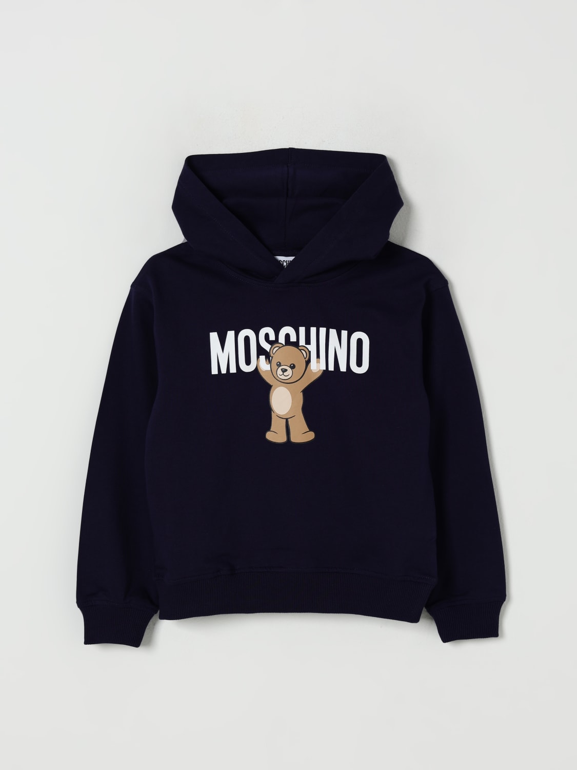 MOSCHINO SWEATER: Sweater kids Moschino, Navy - Img 1