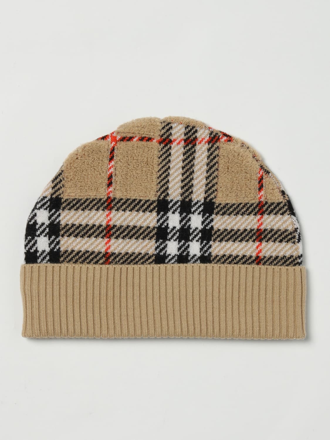 BURBERRY HAT: Girls' hats kids Burberry, Beige - Img 2